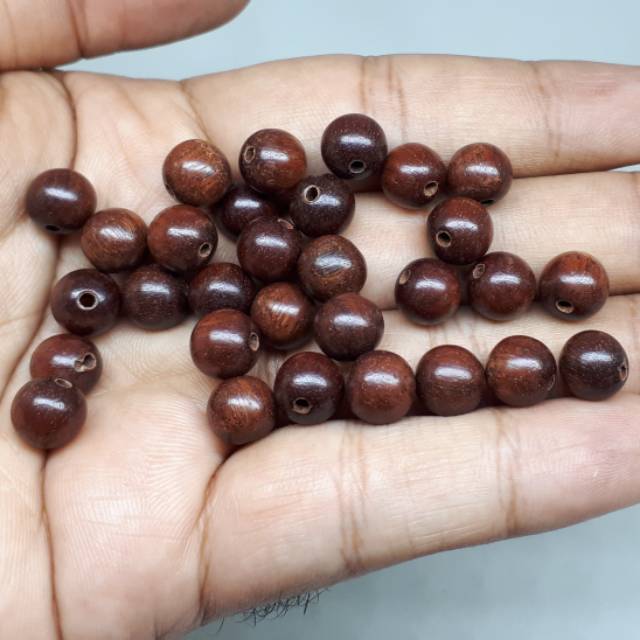 Jual Butiran Kayu Nagasari Mm Untuk Gelang Tasbih Perbutir Shopee