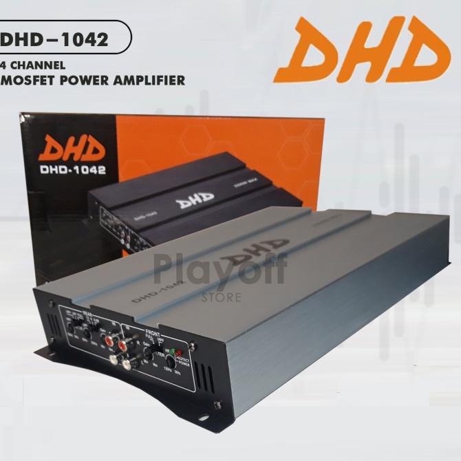 Jual Power Amplifier 4 Channel DHD 1042 Black And Silver Silver