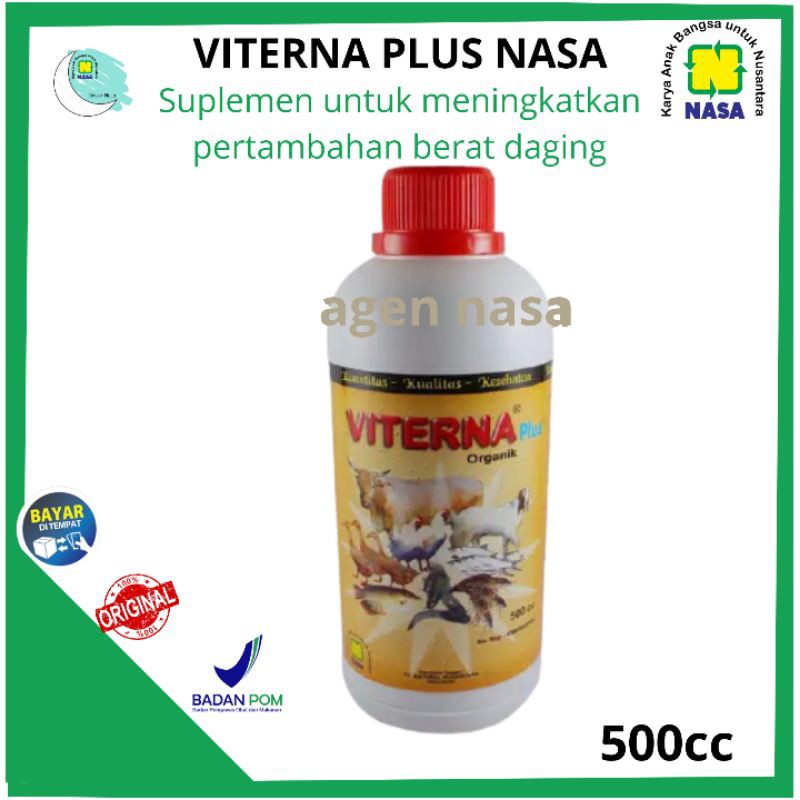 Jual Viterna Plus Nasa Kemasan 500cc VITERNA NASA Vitamin Ternak