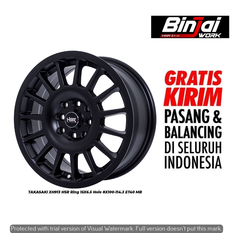 Jual Velg Mobil Xenia Mobilio Veloz Vios City TAKASAKI HSR R15 Warna