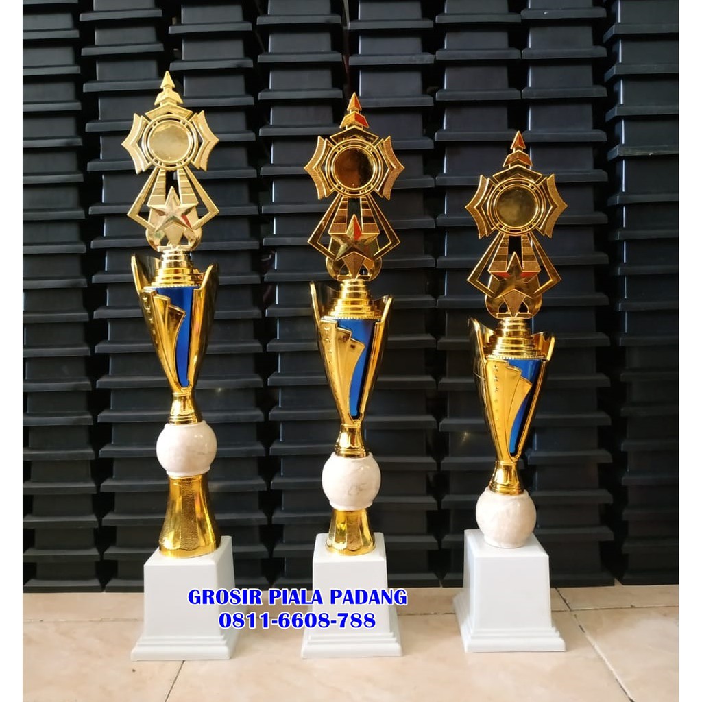 Jual PIALA TROPHY SET 123 FREE STICKER COSTUM UNTUK LOMBA MTQ PESANTREN