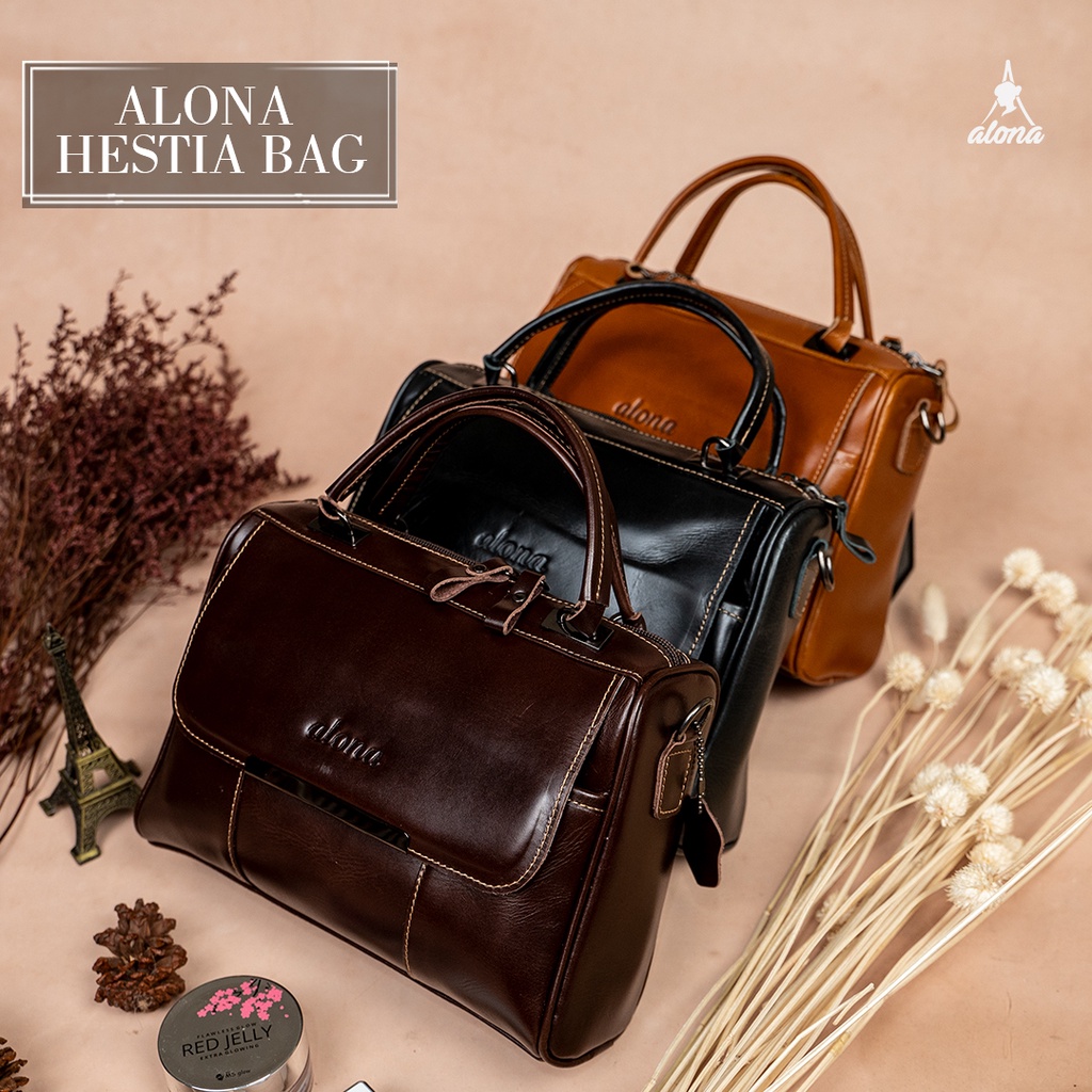 Jual Alona Leather Hestia Bag Tas Selempang Wanita Kulit Asli