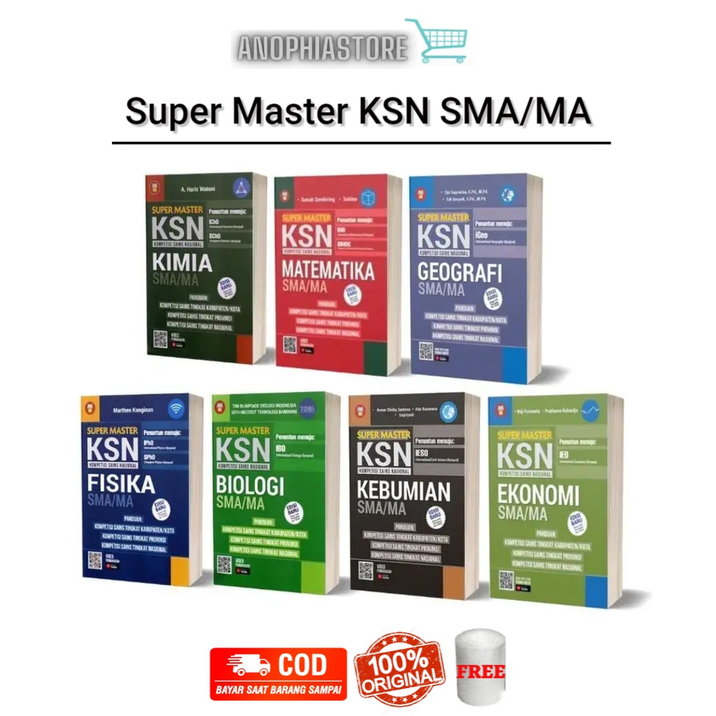 Jual Super Master Ksn Sma Ksn Kimia Ksn Biologi Ksn Fisika Ksn Ekonomi