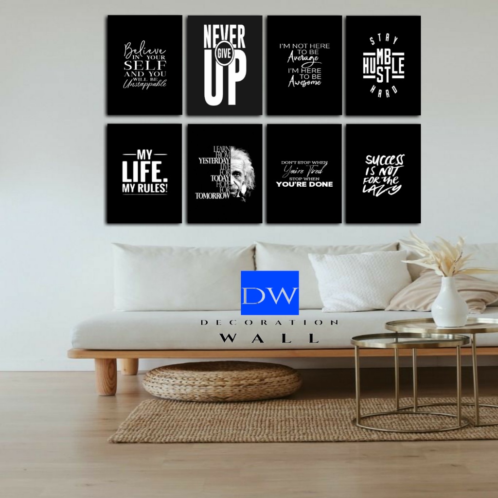 Jual Decorationwall Hiasan Dinding Qoutes Motivasi Walldecor Pajangan