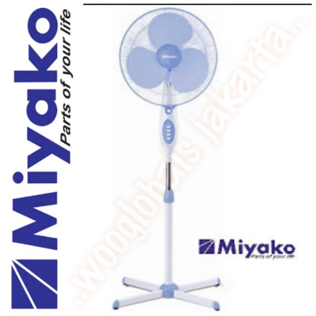 Jual KIPAS ANGIN BERDIRI MIYAKO STAND FAN 16 INCH KAS 1618B SNI