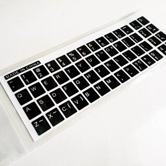 Jual Stiker Huruf Inggris Latin Untuk Papan Ketik Keyboard Komputer