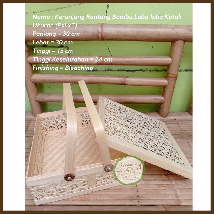 Jual Keranjang Rantang Hampers Anyaman Bambu Kotak Hantaran Pernikahan