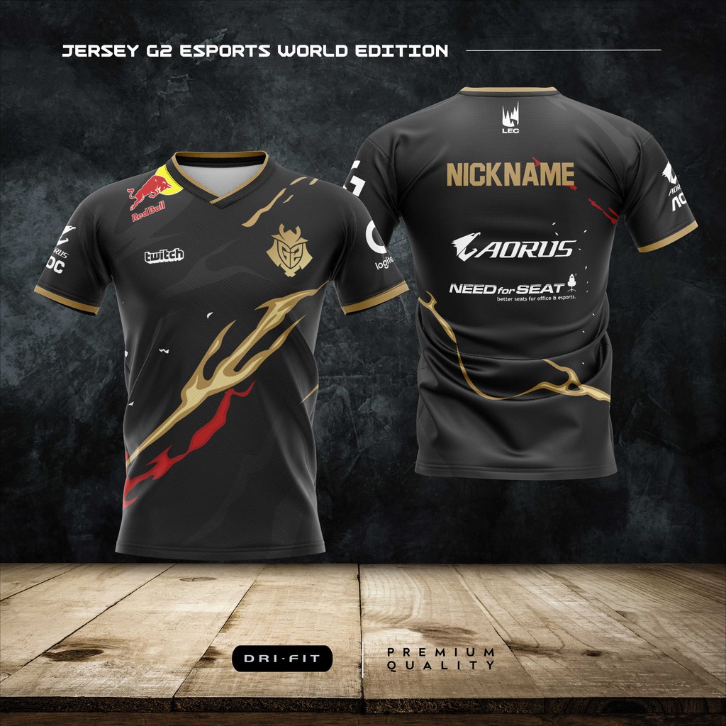 Jual Jersey Kaos Baju Gaming G Esports World Edition Shopee Indonesia