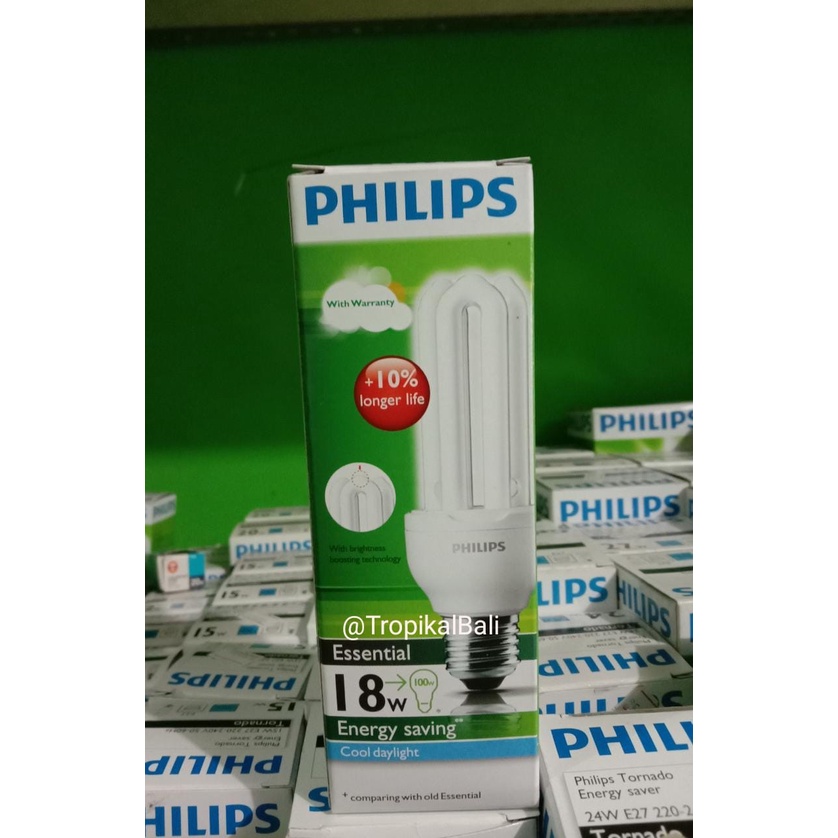 Jual PHILIPS ESSENTIAL 18 WATT PUTIH COOL DAYLIGHT Shopee Indonesia