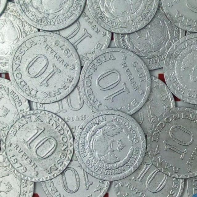 Jual Bekas Bersih Rp Rupiah Tahun Uang Kuno Koin Aluminium