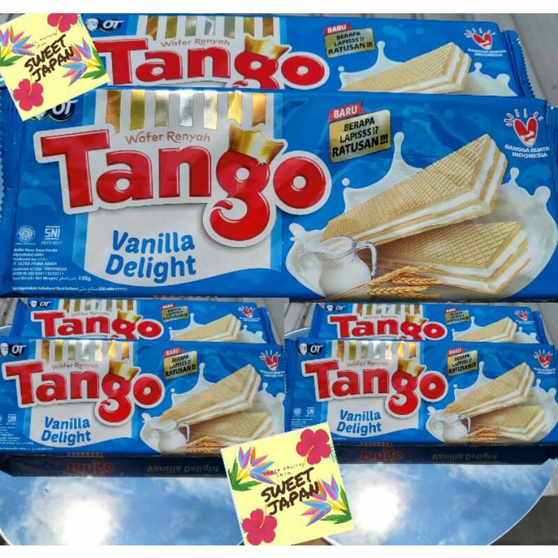 Jual Wafer Tango Rasa Vanila Delight 130g 1 Dus 24pcs Shopee Indonesia