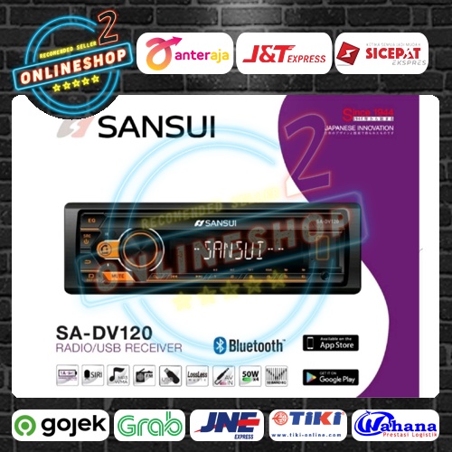 Jual Sansui SA DV120 Single Din Bluetooth MP3 USB Slot Sansui SA DV120