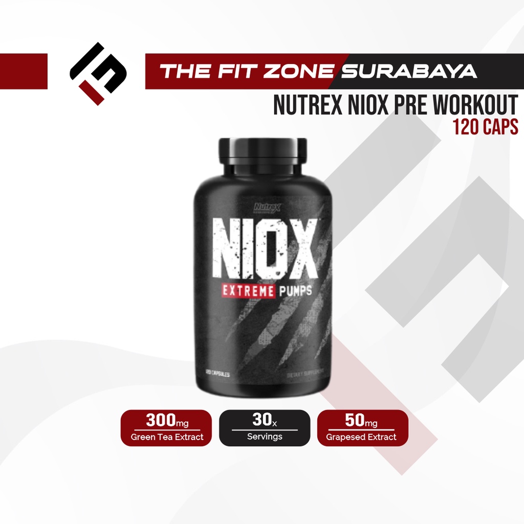 Jual Nutrex Niox Capsule Nitric Oxide Pre Workout Shopee Indonesia