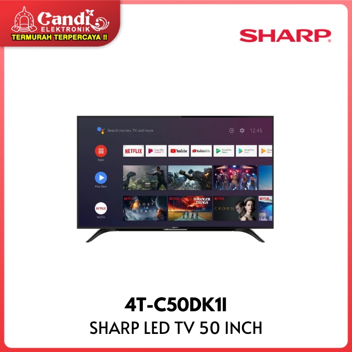 Jual SHARP 4K HDR Technology Android TV Led 50 Inch 4T C50DK1I Shopee