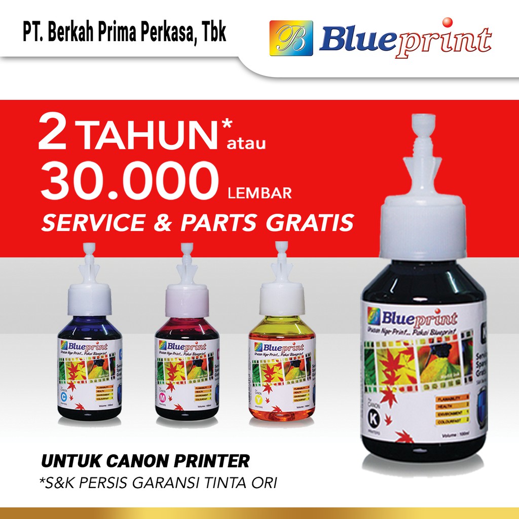 Jual Tinta Canon Blueprint Refill For Printer Canon Ip G G