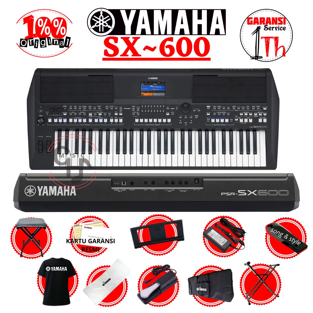 Jual Yamaha PSR SX600 61 Key Keyboard Arranger Garansi Resmi Shopee