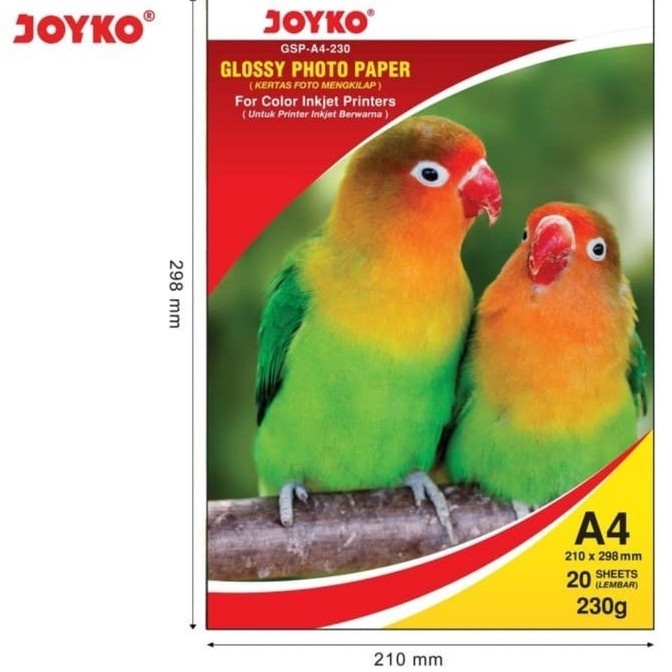 Jual Kertas Foto Glossy Paper Joyko GSP A4 230 A4 230 Gsm Shopee