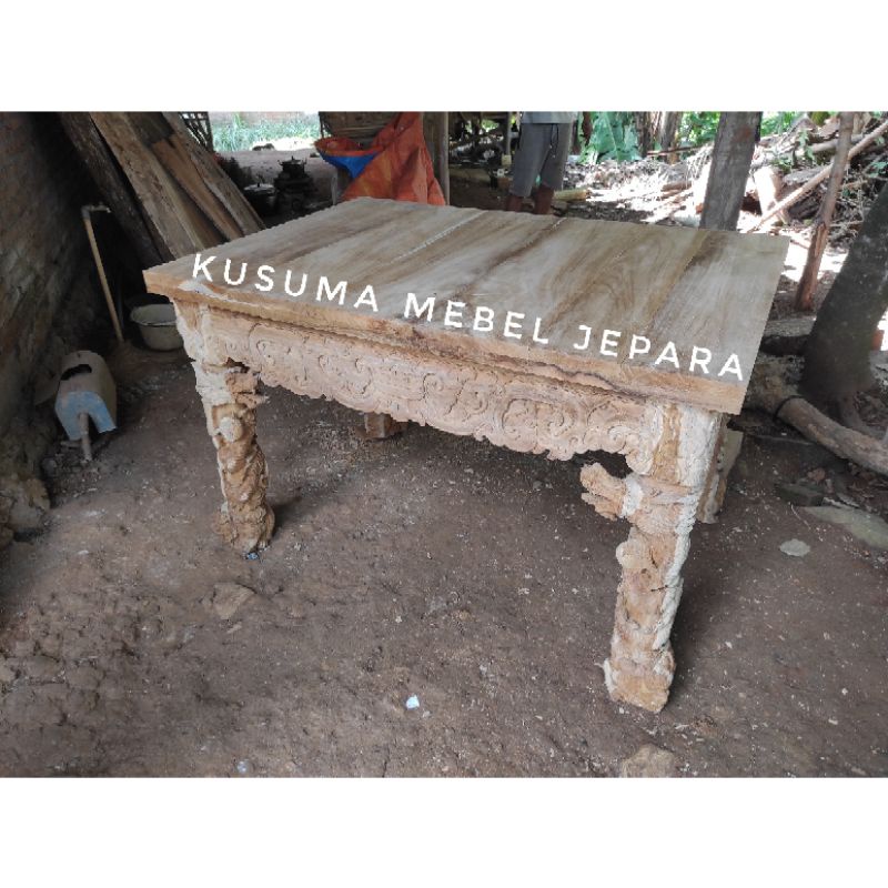 Jual Meja Altar Sembahyang Ukir Naga Kayu Jati Panjang Cm Lebar