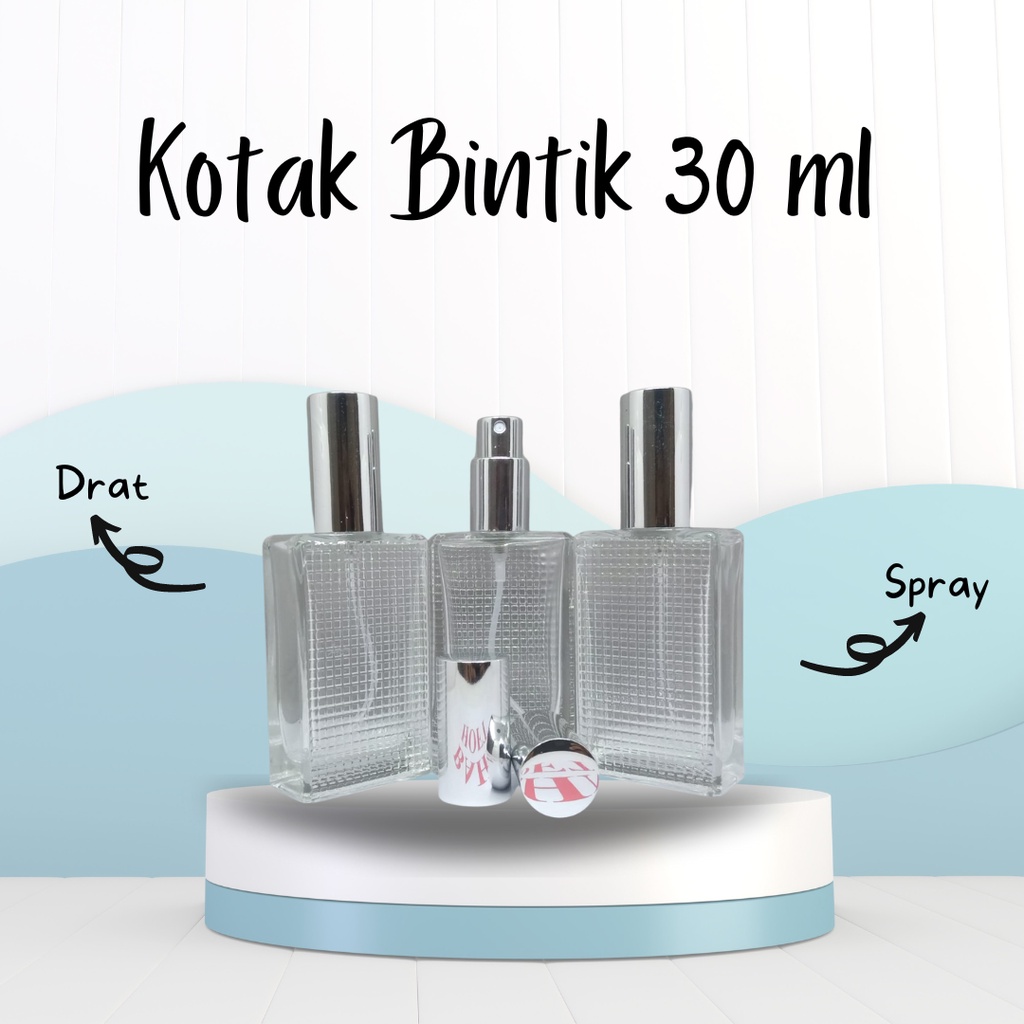 Jual Botol Parfum Kotak Bintik Sebelah Ml Drat Shopee Indonesia