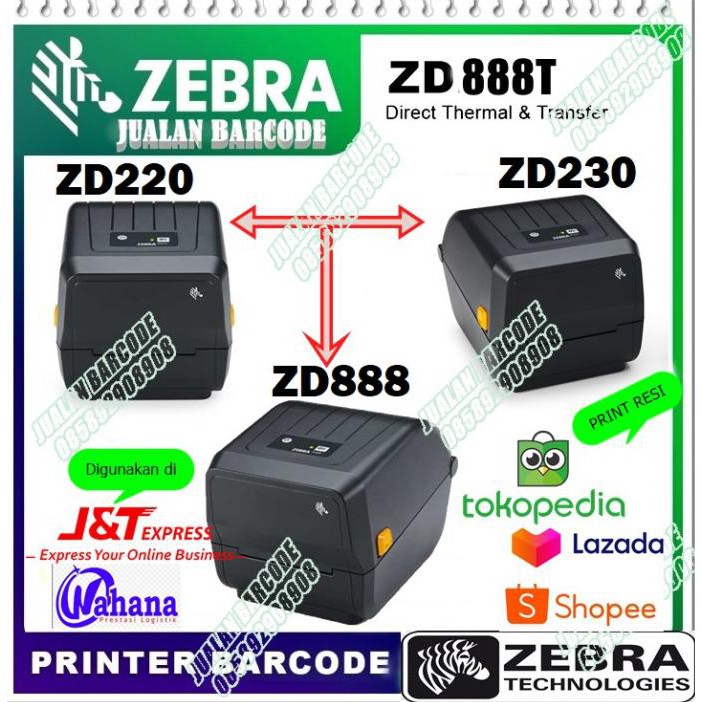 Jual Printer Label Barcode Zebra Zd Zd Zd Pengganti