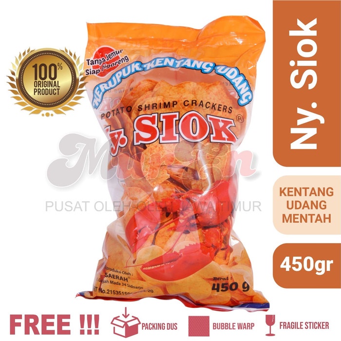 Jual New Kerupuk Krupuk Kentang Udang Mentah Ny Siok Mur En Shopee