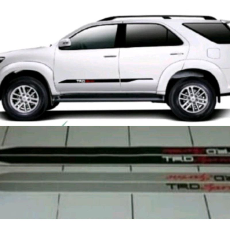 Jual Sticker List Body Stiker Trd Sportivo Model Fortuner Lama