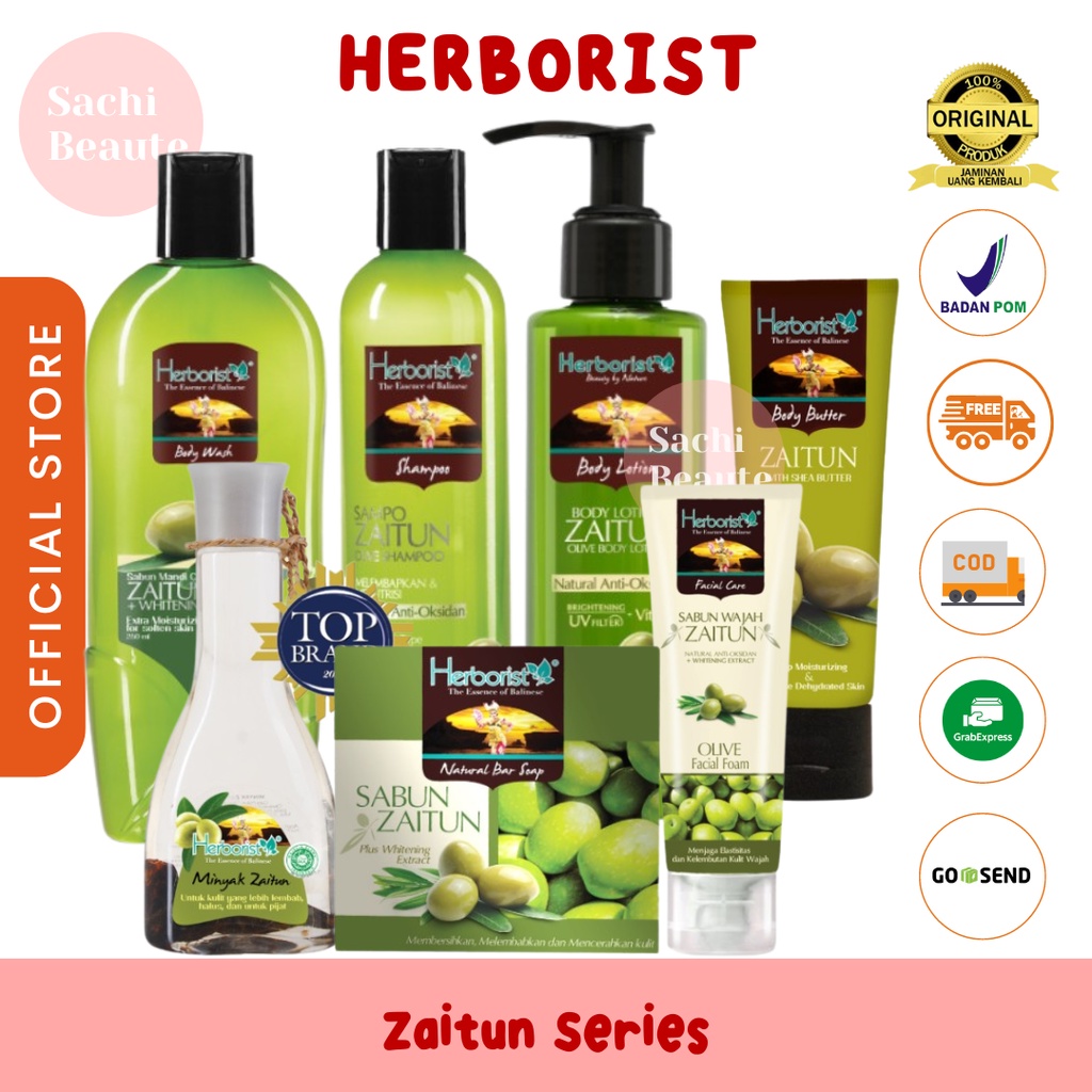 Jual Herborist Zaitun Series Body Wash Shampoo Lotion Sabun