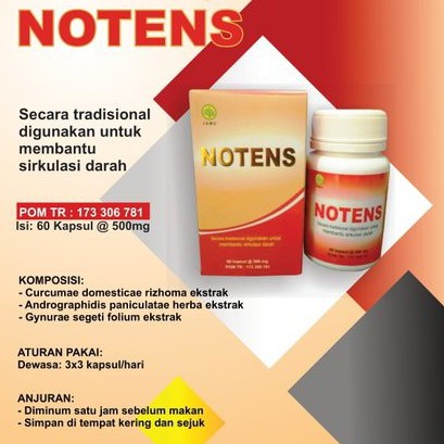 Jual Notens Herbal Insani Mengatasi Darah Tinggi Memperlancar Sirkulasi