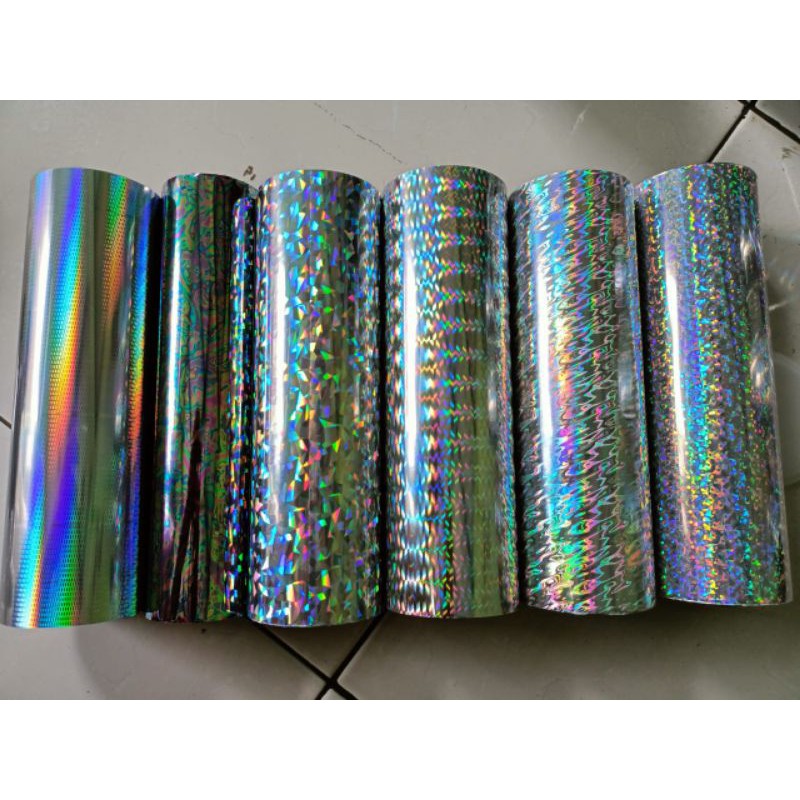 Jual Hot Stamping Foil Hologram Murah 20cm X 1 Meter Shopee Indonesia