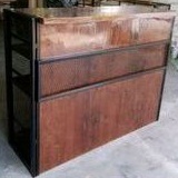 Jual Minibar Rustic Ukuran Cate Jati Belanda Kombinasi Besi