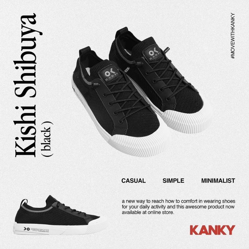 Jual Sepatu Sneakers Casual Sekolah Kanky Kishi Shibuya Shopee