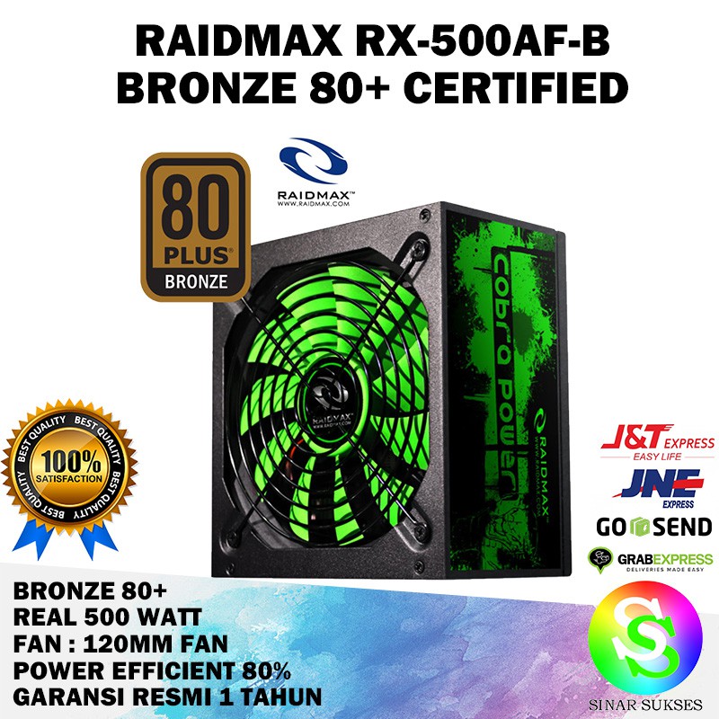 Jual Power Supply Raidmax Rx Af B Watt Bronze Murah Shopee