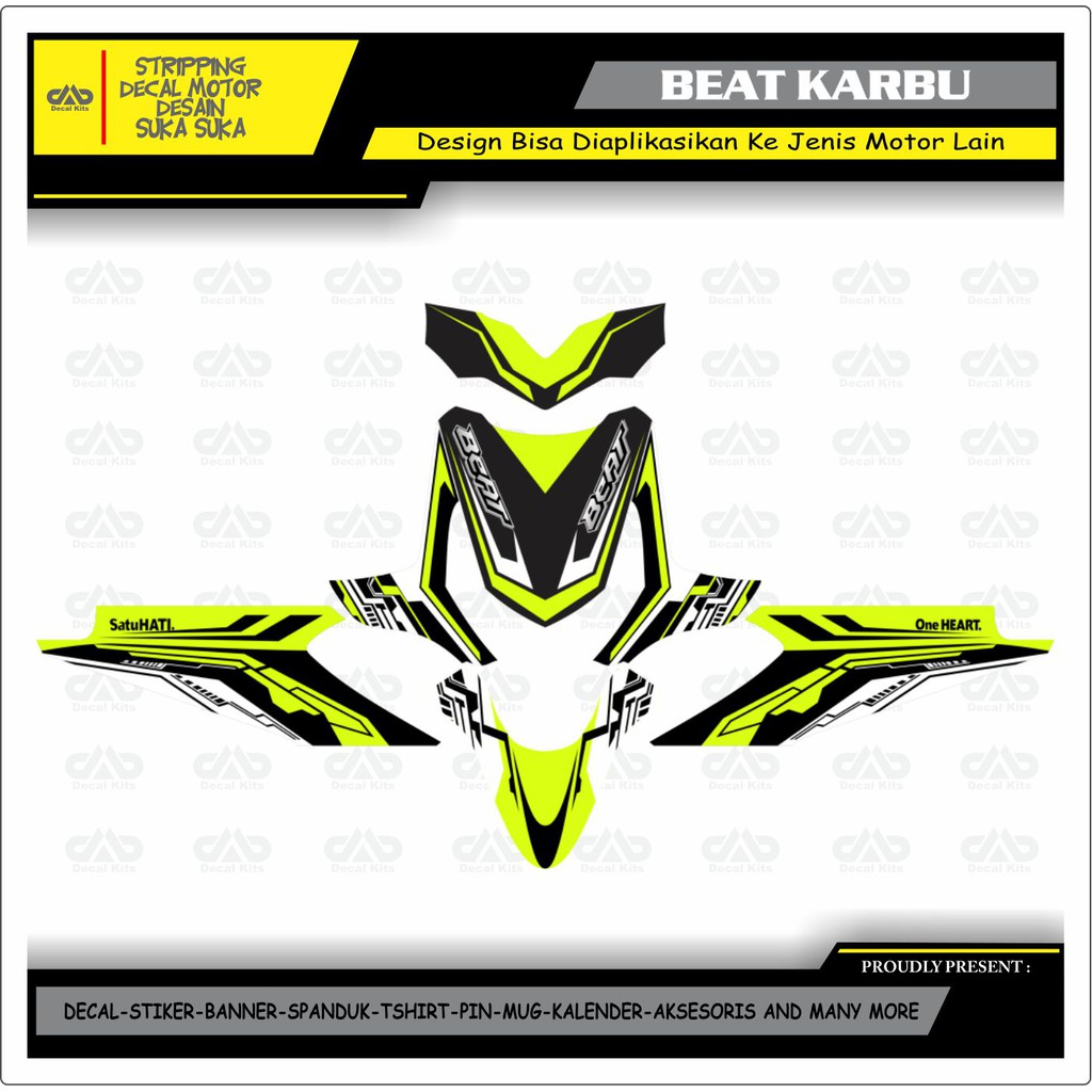 Jual Stiker Decal Honda Beat Karbu Full Body Grafis Shopee Indonesia