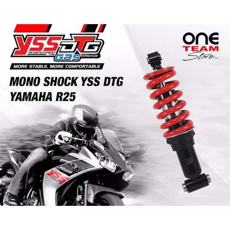 Jual SHOCK MONO SHOCK BELAKANG YSS DTG MB YAMAHA R25 MT25 ORIGINAL