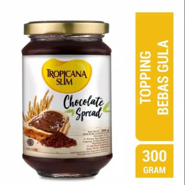 Jual Tropicana Slim Chocolate Spread Jam 300gr Topping Bebas Gula