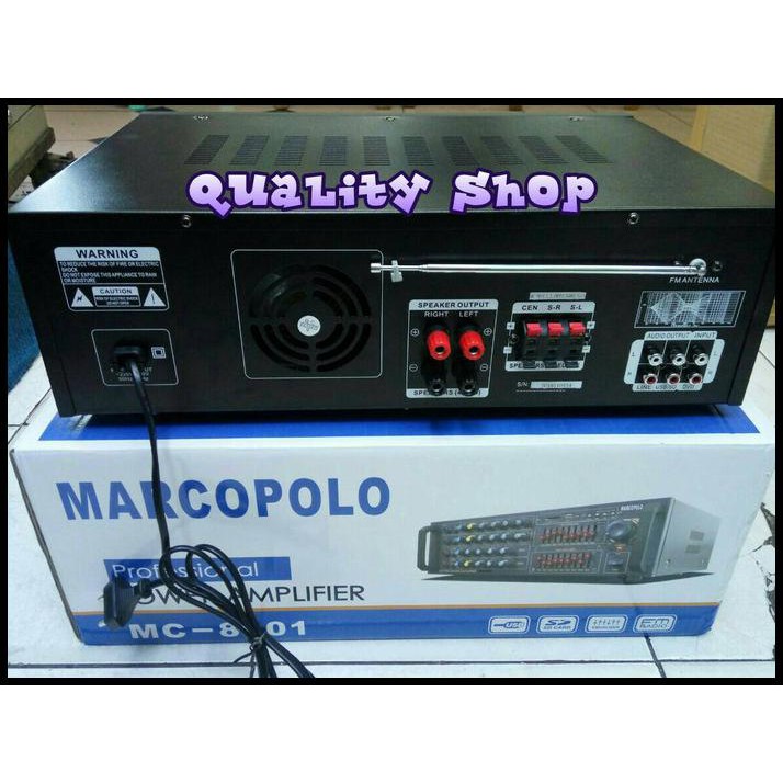 Jual Promo Spesial Power Amplifier Marcopolo Mc 8901 Usb Sd Equalizer