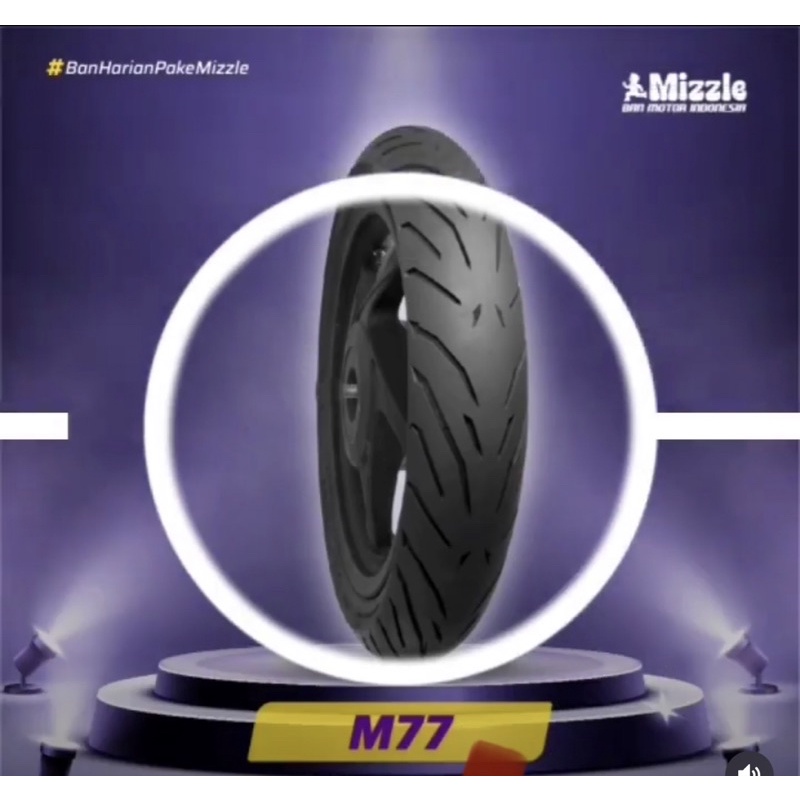 Jual BAN MATIC TUBELESS MERK MIZZLE UKURAN 100 80 14 M77 NEW