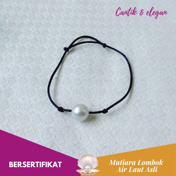 Jual Perhiasan Gelang Serut Mutiara Lombok Asli Air Laut Bersertifikat