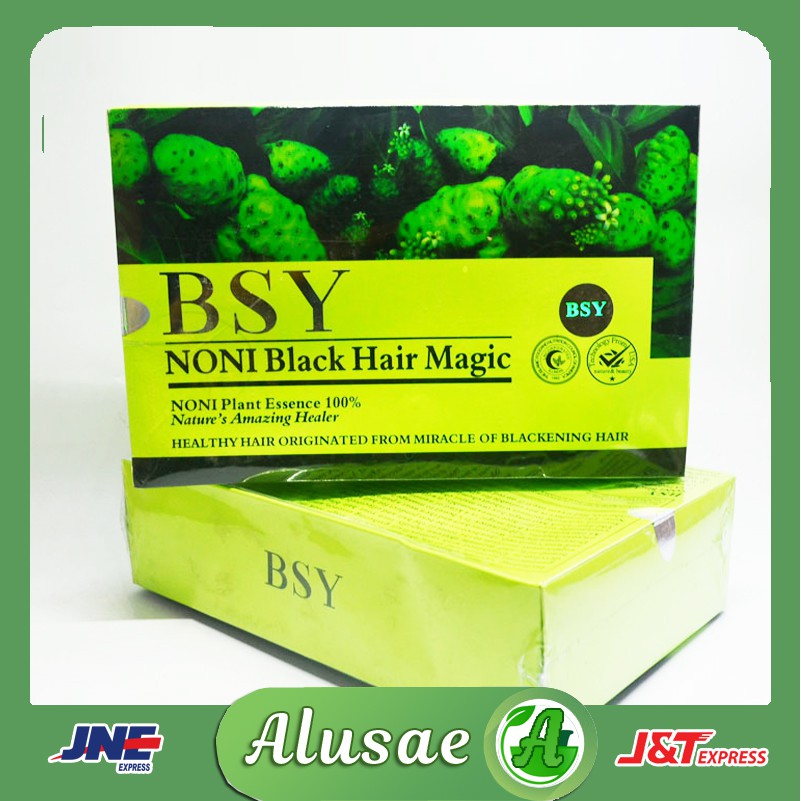 Jual BSY Noni Shampoo Penghitam Rambut Alami Black Hair Magic Asli