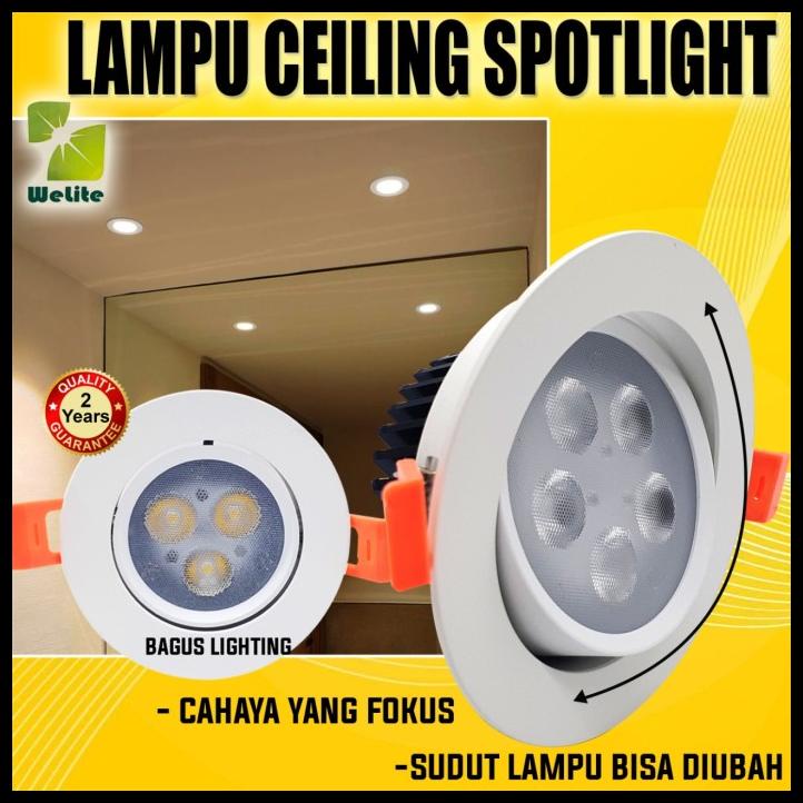 Jual Lampu Downlight Led Sorot Spot Light 3 Mata 3W 3W 3 Watt Shopee