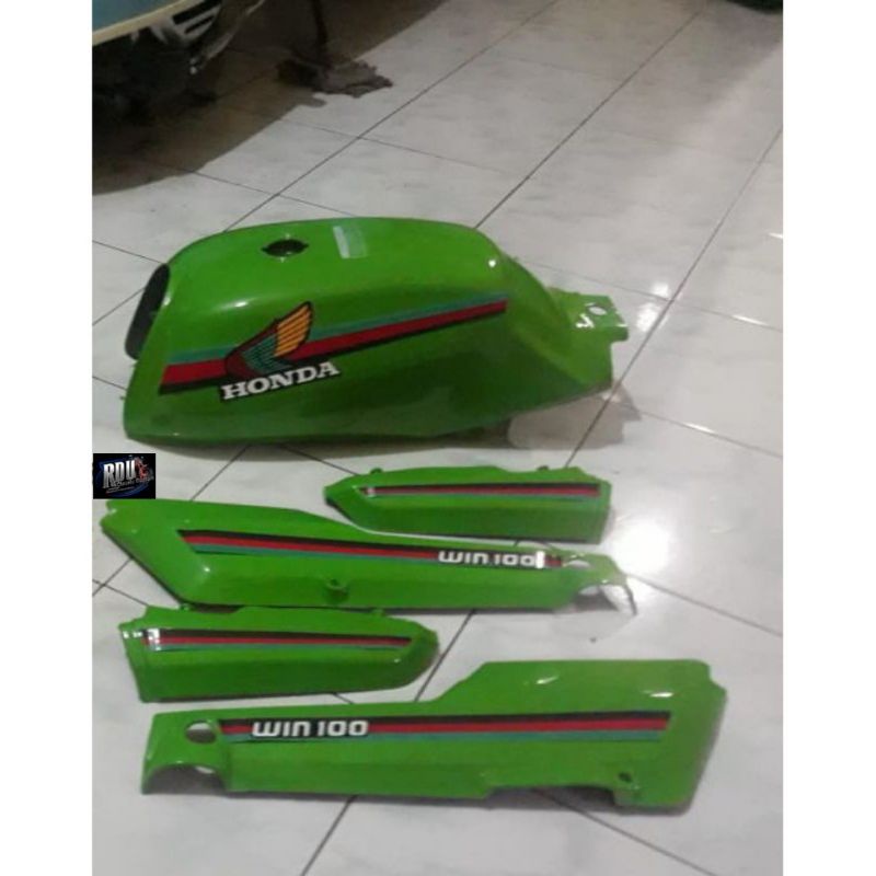 Jual Tangki Set Cover Body Honda Win Warna Hijau Shopee Indonesia