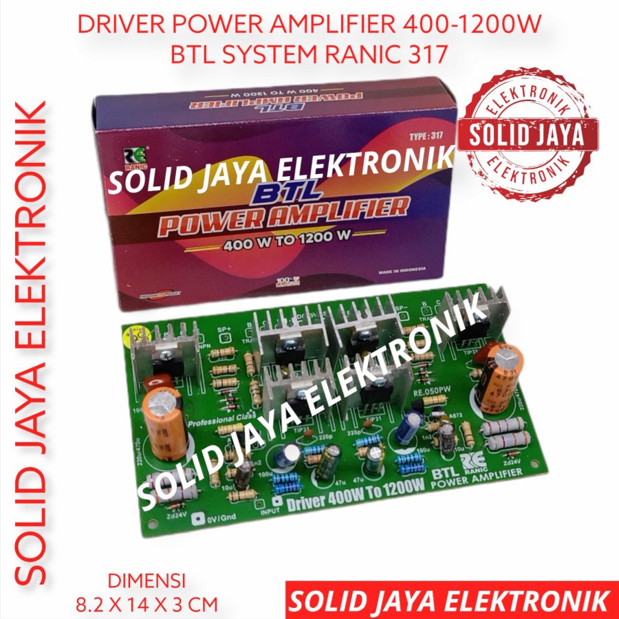 Jual Kit Driver Power Amplifier Ampli Btl System W Mono Ranic