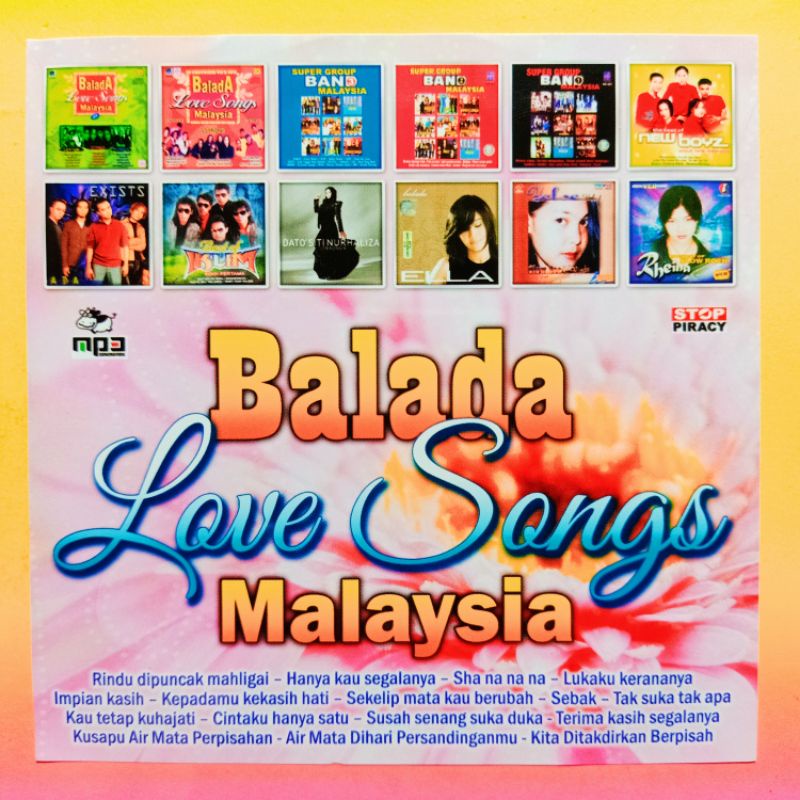 Jual Kaset Musik Audio Mp Lagu Balada Love Song Malaysia Album