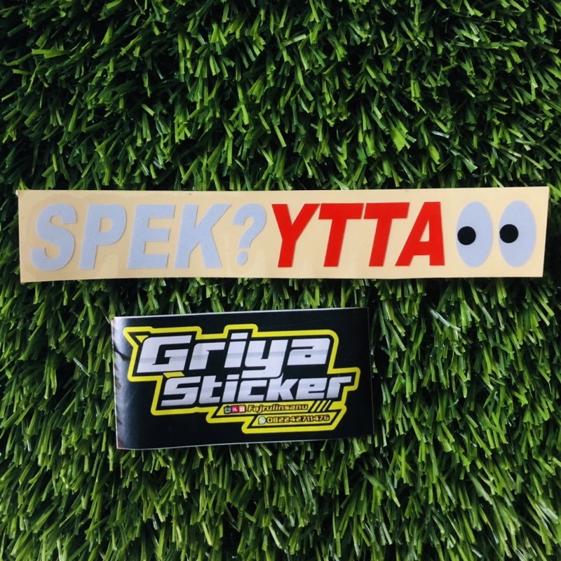 Jual Stiker SPEK YTTA Sticker Cutting Spek YTTA Ngab Shopee Indonesia