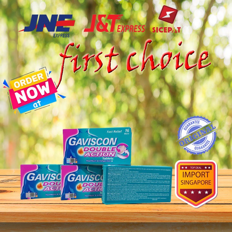 Jual Gaviscon Double Action Tablets Obat Maag Shopee Indonesia