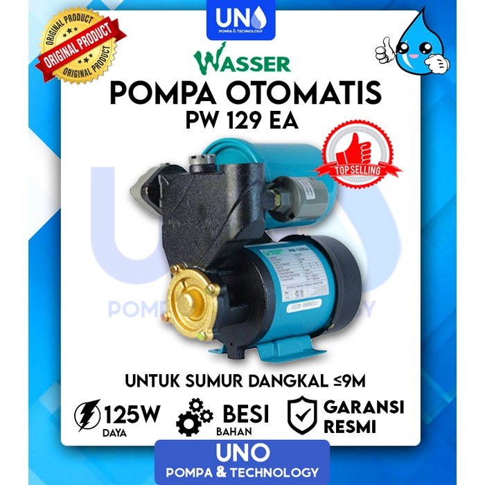 Jual Pompa Air Otomatis Sumur Dangkal Wasser PW 129 EA PW 129 EA