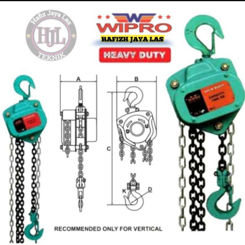 Jual Katrol Chain Block Ton X Meter Wipro Shopee Indonesia