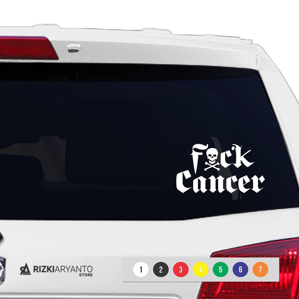 Jual Stiker Kaca Mobil Fuck Cancer Sticker Shopee Indonesia