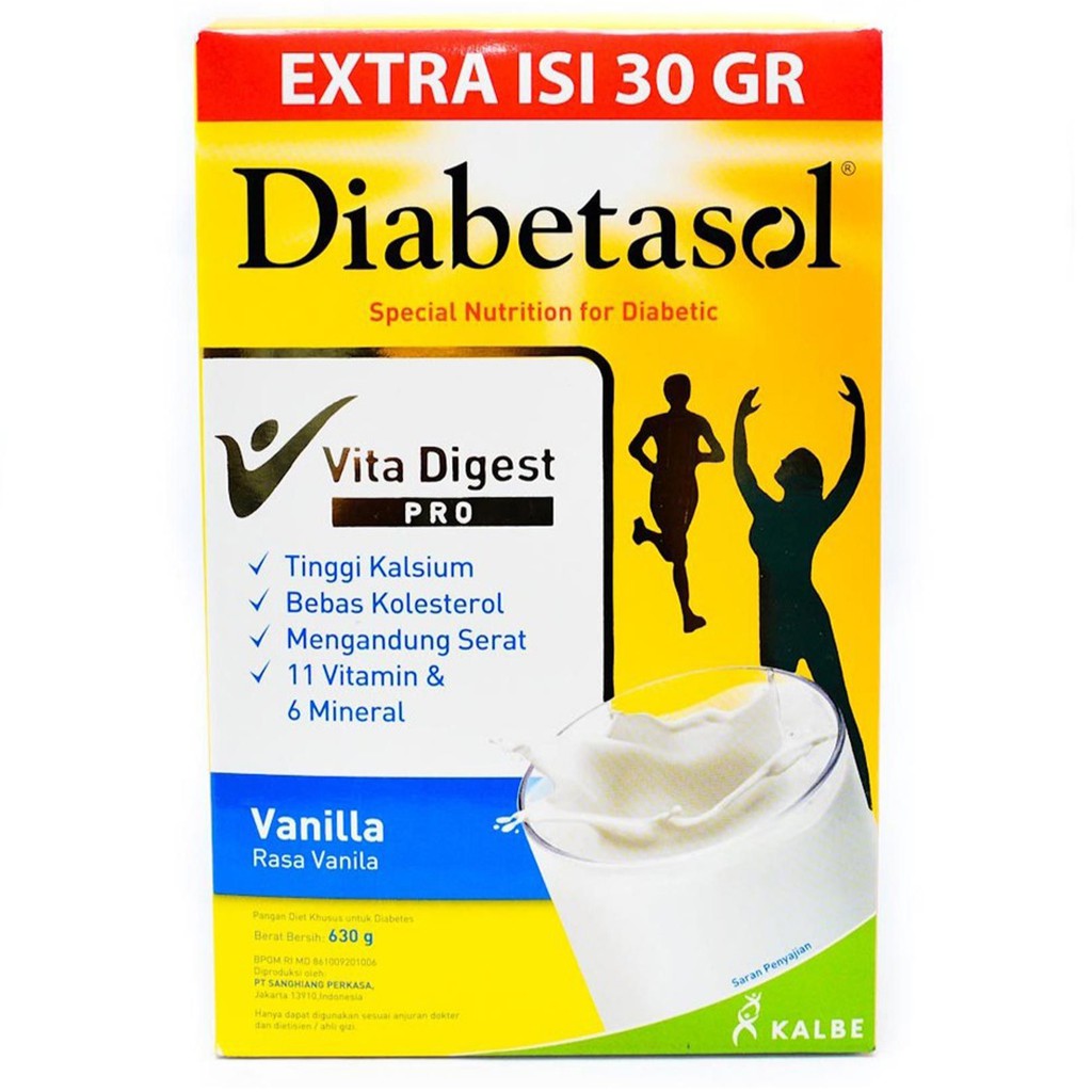 Jual Diabetasol Susu Untuk Penderita Diabetes Rasa Vanilla Gr