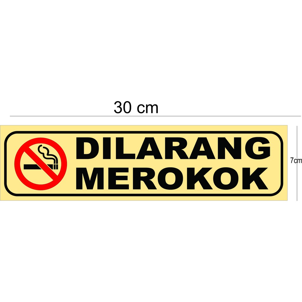 Jual Sticker Dilarang Merokok Shopee Indonesia